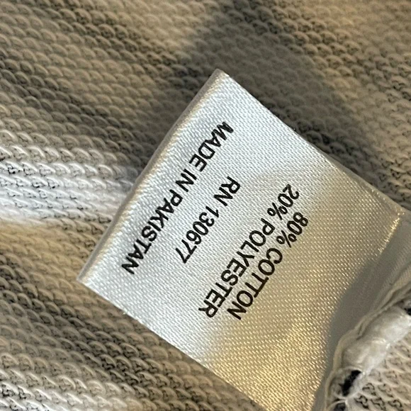 Vineyard Crew Navy and White Striped hoodie authentic vintage size M - Picture 4 of 4